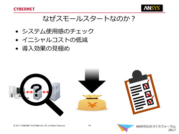 なぜスモールスタートなのか?