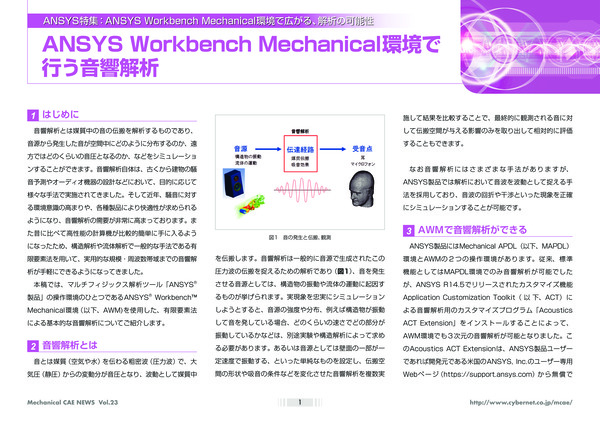 Ansys Workbench Mechanical環境で行う音響解析
