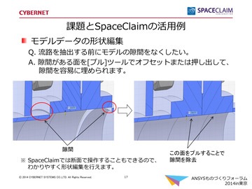 課題とSpaceClaimの活用例