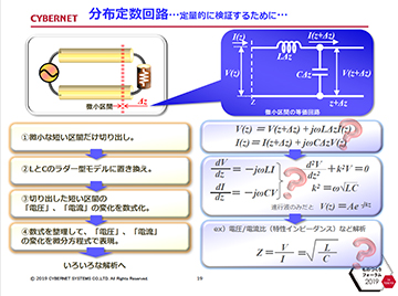 19 分布定数回路を定量的に検証するために