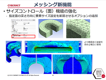 36 メッシングにおけるサイズコントロール機能の強化