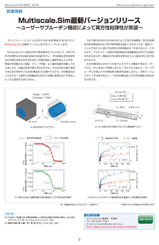 Multiscale.Sim最新バージョンリリース