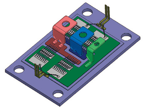 図2 Ansys Q3D Extractor でシミュレーションするIPMの構造