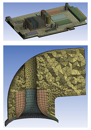 図1 Ansys Workbenchメッシングで作成したメッシュ