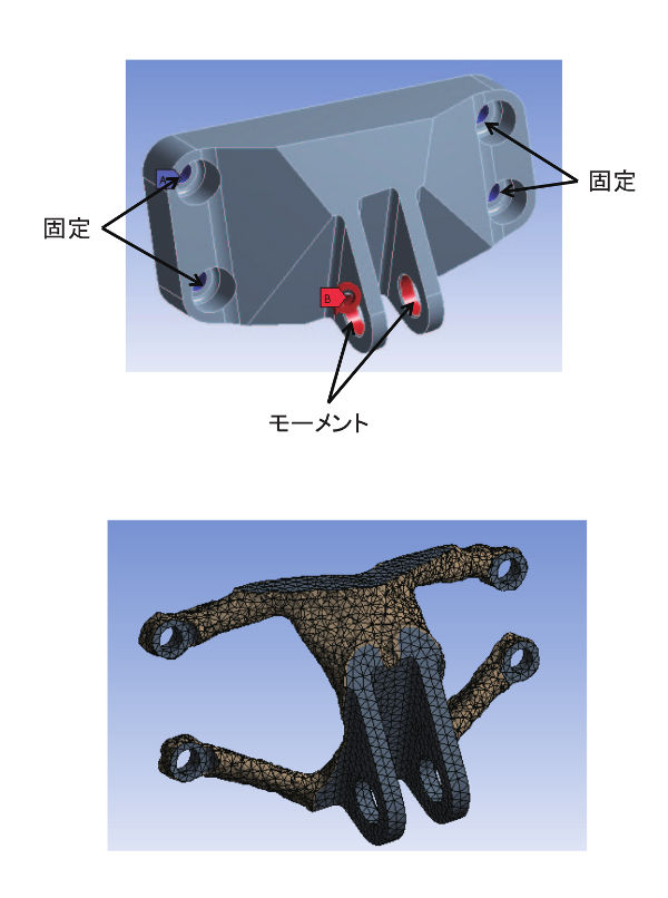 ブラケットの解析例