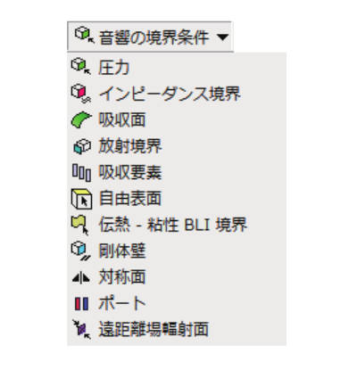 図5 音響解析の境界条件