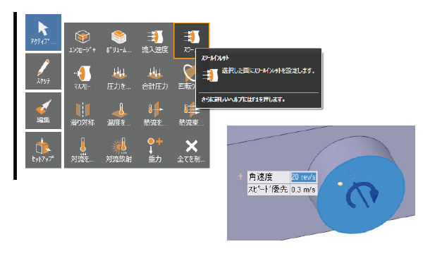 図5 スワール流入