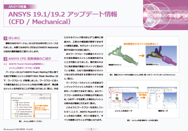 Ansys 19.1/19.2アップデート情報(CFD/Mechanical)