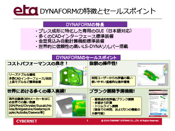 DYNAFORMの特徴とセールスポイント