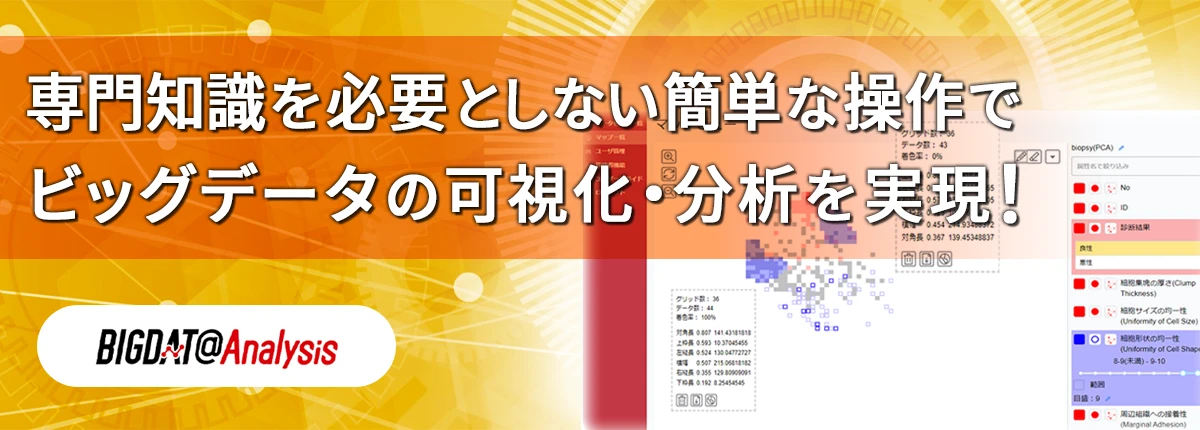 ビッグデータの可視化、分析を実現