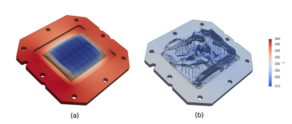 図9：温度分布（前面図，単位：K）