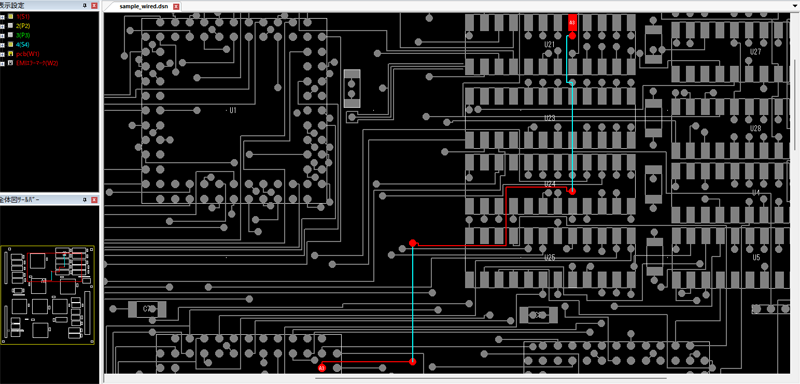 電界放射チェック結果例