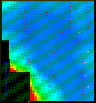 電圧分布表示(対策前)