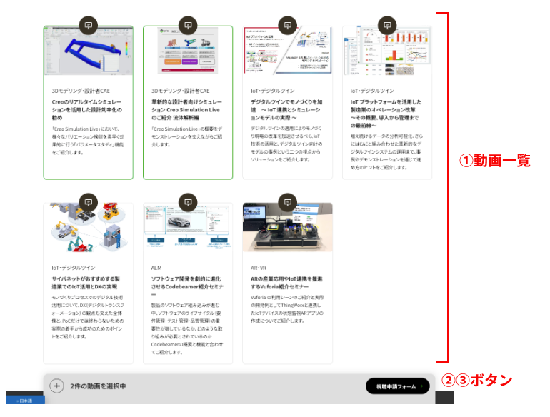 動画の視聴方法